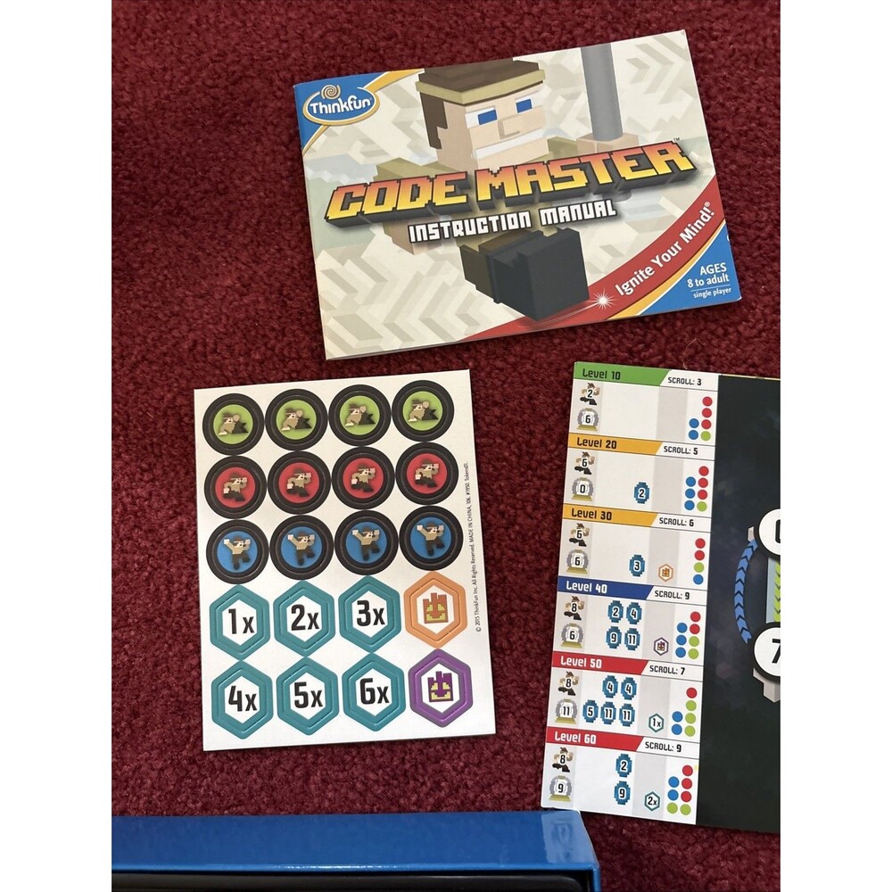 Thinkfun Code Master Programming Logic Minecraft Board Game Single Player(read) - Picture 8 of 9